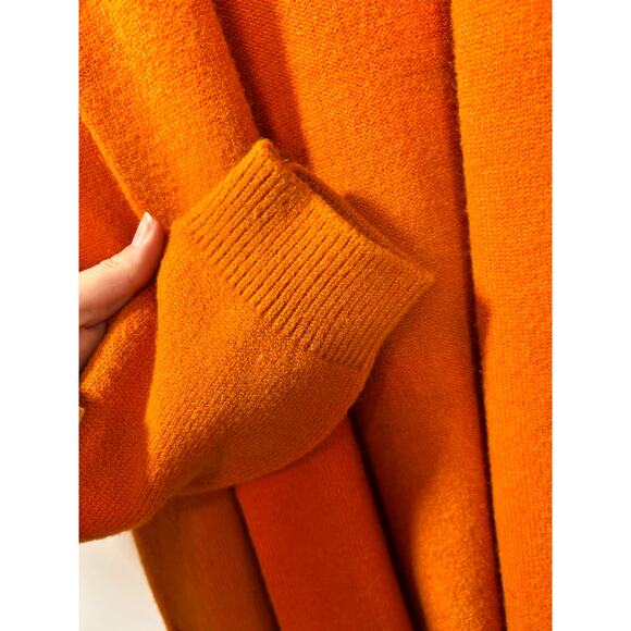 Modcloth Snuggly Variety Oversized Long Cardigan Sweater Orange Size Medium - Picture 6 of 13